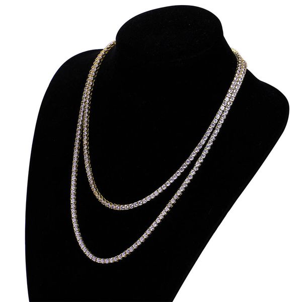 link choker iced zircon tennis chain necklace women men hip hop jewelry 4mm gold color chain micro-inlaid zircon long necklace, Silver
link choker iced zircon tennis chain necklace women men hip hop jewelry 4mm gold color chain micro-inlaid zircon long necklace, Silver