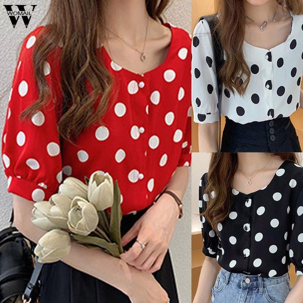 womail shirt women elegant fashion o-neck short sleeves blouses spring summer chiffon polka dots shirt office ladies work blouse, White
womail shirt women elegant fashion o-neck short sleeves blouses spring summer chiffon polka dots shirt office ladies work blouse, White