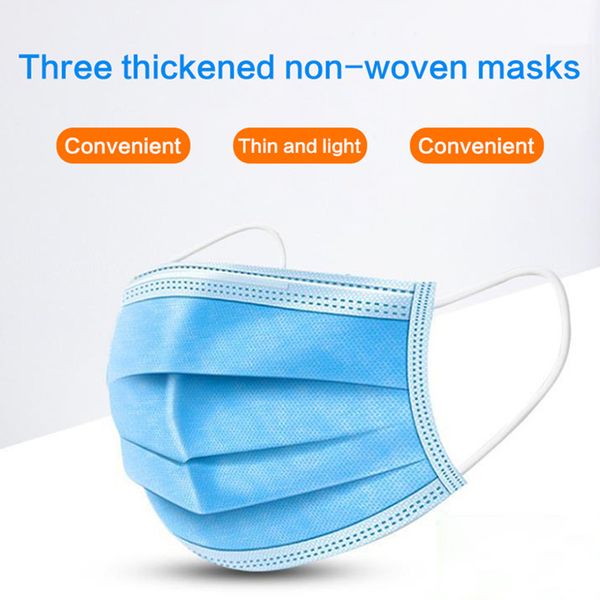 in stock 3 layers pm 2.5 disposable face masks earloops home 50pcs comfortable mouth ski mask virus designer dhl ship 
in stock 3 layers pm 2.5 disposable face masks earloops home 50pcs comfortable mouth ski mask virus designer dhl ship