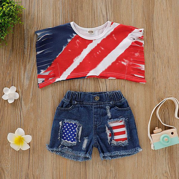 summer baby boys clothes for girls short sleeve tassel design t-shirt +denim shorts casual suits costume set fashion 11 #25a, White
summer baby boys clothes for girls short sleeve tassel design t-shirt +denim shorts casual suits costume set fashion 11 #25a, White