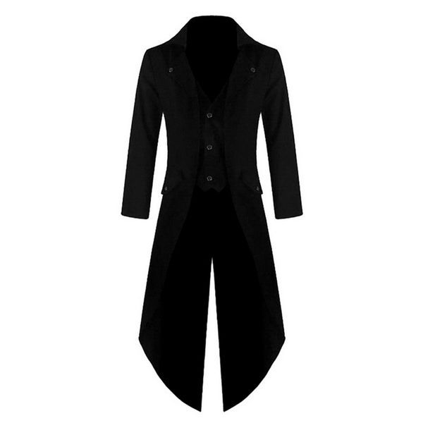 men vintage suit jacket long tuxedo vintage steampunk retro tailcoat single breasted gothic victorian frock coat cosplay, White;black
men vintage suit jacket long tuxedo vintage steampunk retro tailcoat single breasted gothic victorian frock coat cosplay, White;black