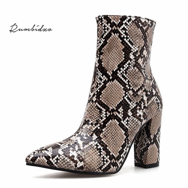 fashion europe brand women zipper boots snake print women ankle boots chunky high heeled pointed toe winter botas mujer, Black
fashion europe brand women zipper boots snake print women ankle boots chunky high heeled pointed toe winter botas mujer, Black