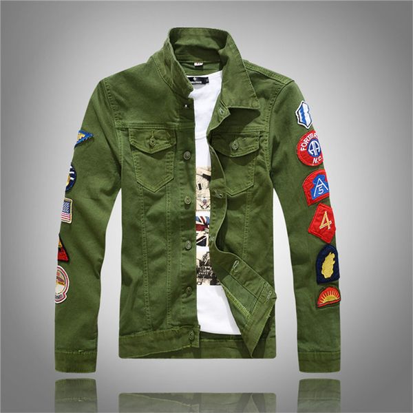 xingdeng 2019 spring autumn fashion men slim fit jeans denim jacke coat epaulet white green cotton button jackets plus 5xl, Black;brown
xingdeng 2019 spring autumn fashion men slim fit jeans denim jacke coat epaulet white green cotton button jackets plus 5xl, Black;brown
