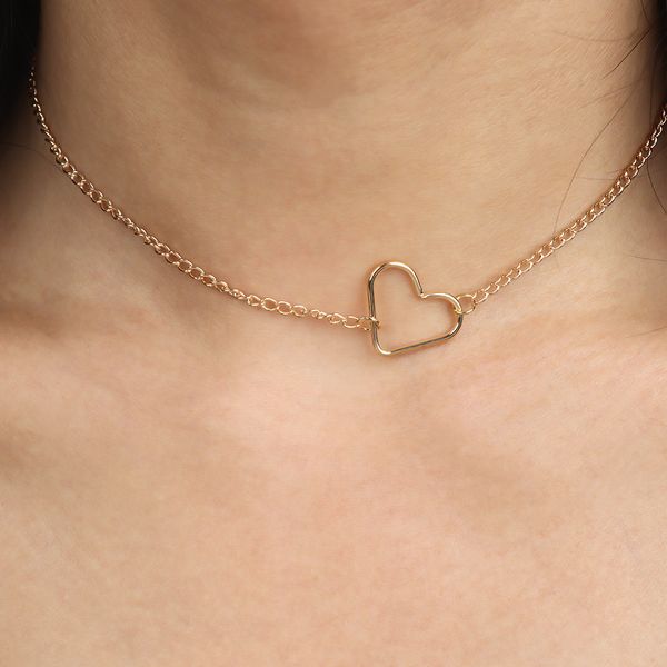 hollow out love heart harajuku choker necklace punk wind heart-shaped peach heart short necklace clavicle chain collares, Silver
hollow out love heart harajuku choker necklace punk wind heart-shaped peach heart short necklace clavicle chain collares, Silver