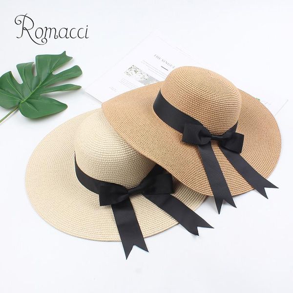 fashion summer hat women wide brim straw hat elegant ribbon bow dome panama vintage sun casual boho beach holiday cap, Blue;gray
fashion summer hat women wide brim straw hat elegant ribbon bow dome panama vintage sun casual boho beach holiday cap, Blue;gray