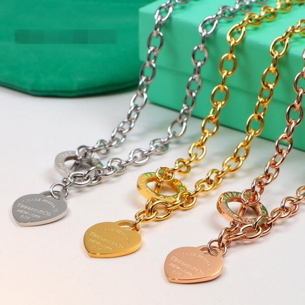 2020 new titanium steel love heart channel necklaces for women wedding jewelry luxury designer necklaces statement jewelry gg, Silver
2020 new titanium steel love heart channel necklaces for women wedding jewelry luxury designer necklaces statement jewelry gg, Silver