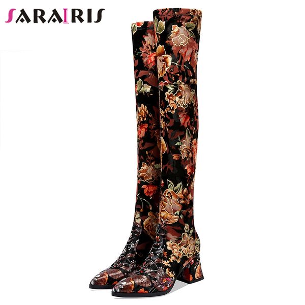 sarairis fashion print genuine leather suede thigh high boots women 2019 over knee stretch boots high heels shoes woman, Black
sarairis fashion print genuine leather suede thigh high boots women 2019 over knee stretch boots high heels shoes woman, Black