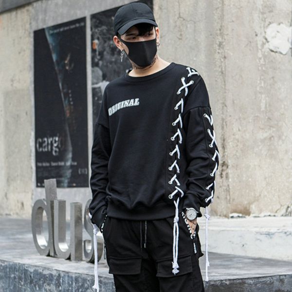 streetwear black sweatshirts men cotton drawstring bandage hip hop men hoodies sweatshirts
streetwear black sweatshirts men cotton drawstring bandage hip hop men hoodies sweatshirts