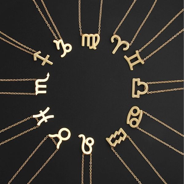fashion twelve constellation pendant necklace clavicle chain necklaces for women jewelry birthday present choker necklaces, Silver
fashion twelve constellation pendant necklace clavicle chain necklaces for women jewelry birthday present choker necklaces, Silver