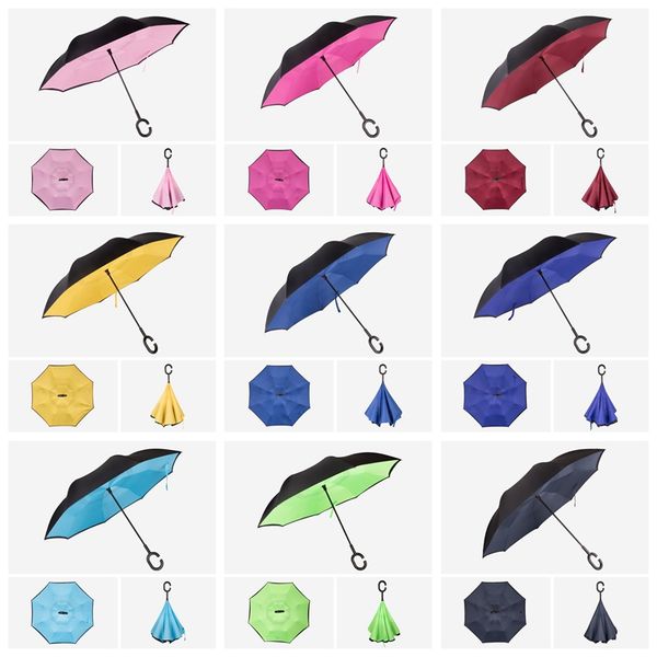 creative inverted umbrellas with c handle reverse windproof umbrella double layer inside out everted parachute umbrellas lxl1196-6q
creative inverted umbrellas with c handle reverse windproof umbrella double layer inside out everted parachute umbrellas lxl1196-6q
