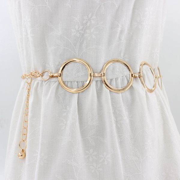 2020 fashion girls metal waist chain gold plated belt decoration belt for dresses women circle metal string belts, Black;brown
2020 fashion girls metal waist chain gold plated belt decoration belt for dresses women circle metal string belts, Black;brown