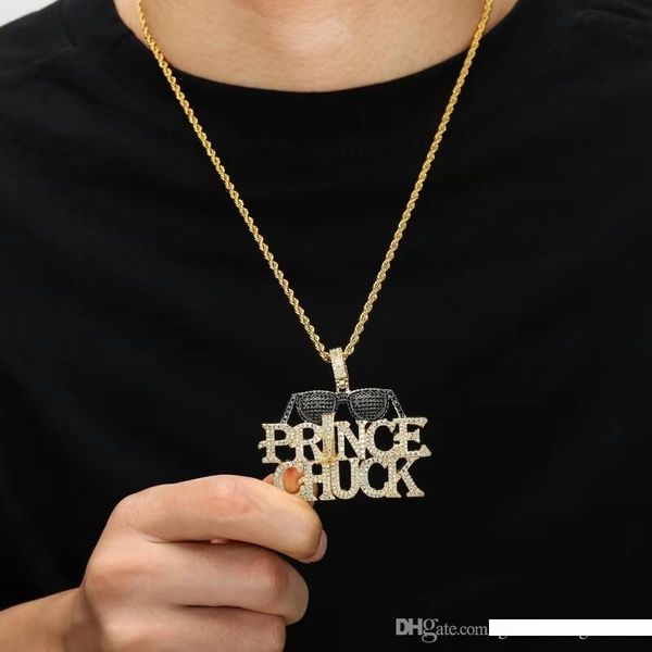 hip hop iced out prince chuck pendant necklaces mens luxury designer bling diamond sunglass letters pendant gold chain necklace jewelry gift, Silver
hip hop iced out prince chuck pendant necklaces mens luxury designer bling diamond sunglass letters pendant gold chain necklace jewelry gift, Silver
