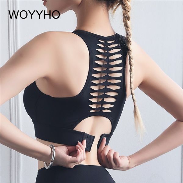 push up sport bra woman hollow yoga racerback workout crop high impact running bra sports wear for women gym, White;black
push up sport bra woman hollow yoga racerback workout crop high impact running bra sports wear for women gym, White;black