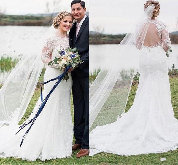 Vintage robe de mariée Country Wedding Dresses 2019 Neck Backless Sweep Train Modest Full Lace Garden Bridal Gowns Plus Size Wedding Dress
Vintage robe de mariée Country Wedding Dresses 2019 Neck Backless Sweep Train Modest Full Lace Garden Bridal Gowns Plus Size Wedding Dress