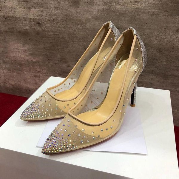 new luxury women red bottom high heels rete fishnet style pointed toe rhinestones crystal bling silver golden pumps n heels party wedding, Black
new luxury women red bottom high heels rete fishnet style pointed toe rhinestones crystal bling silver golden pumps n heels party wedding, Black