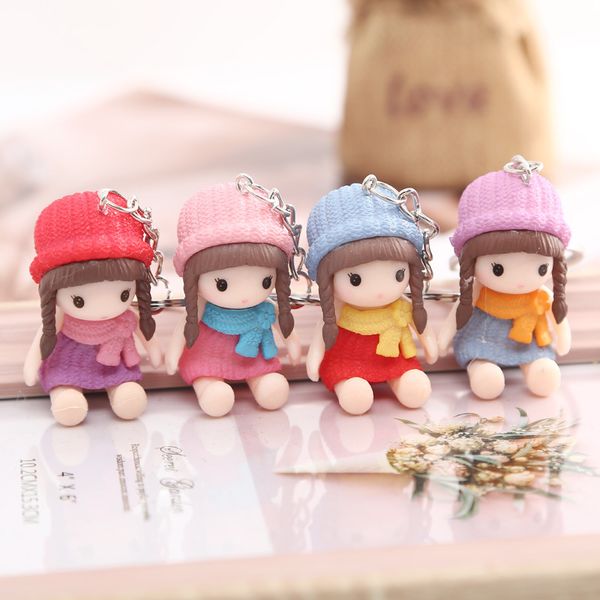 independent packaging cute sitting hat girl scarf doll key chain buckle bag pendant accessory, Silver
independent packaging cute sitting hat girl scarf doll key chain buckle bag pendant accessory, Silver