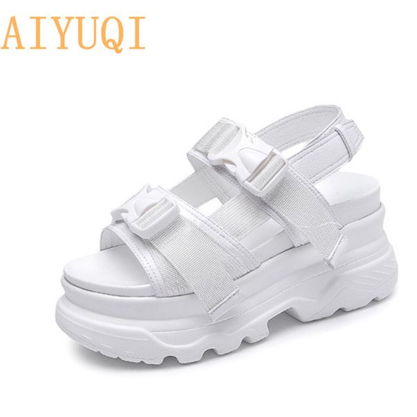platform women's sandals 2019 fashion summer genuine leather buckle women thick soled beach sandal casual chunky woman shoes, Black
platform women's sandals 2019 fashion summer genuine leather buckle women thick soled beach sandal casual chunky woman shoes, Black