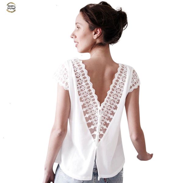 кружева backless блуза женщины с коротким рукавом кнопка назад двойной v шеи шифон рубашки лето элегантная леди белый top # 10, White
кружева backless блуза женщины с коротким рукавом кнопка назад двойной v шеи шифон рубашки лето элегантная леди белый top # 10, White