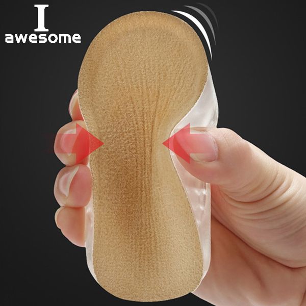 1pair silicone gel lift height increase shoe insoles durable shoes insoles high for women men heel insert pad, Black
1pair silicone gel lift height increase shoe insoles durable shoes insoles high for women men heel insert pad, Black