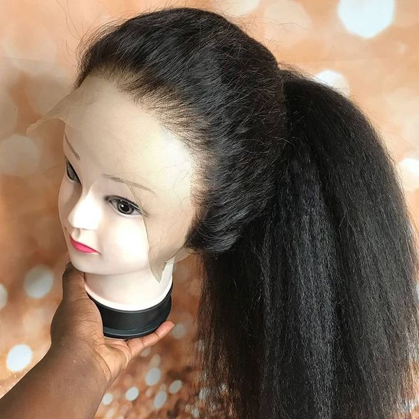 straight 360 lace frontal wig pre plucked with baby hair 13x6 lace front wig italian yaki human hair wigs, Black
straight 360 lace frontal wig pre plucked with baby hair 13x6 lace front wig italian yaki human hair wigs, Black