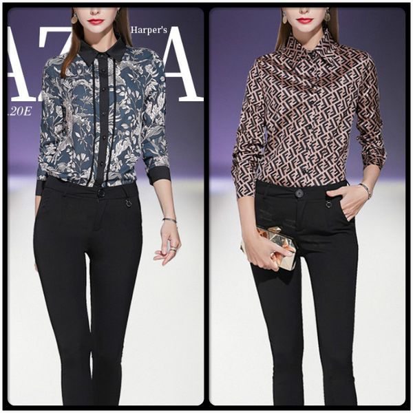 luxury spring fall printed shirts runway women's long sleeve lapel neck blouses office lady business elegant slim shirt, White
luxury spring fall printed shirts runway women's long sleeve lapel neck blouses office lady business elegant slim shirt, White