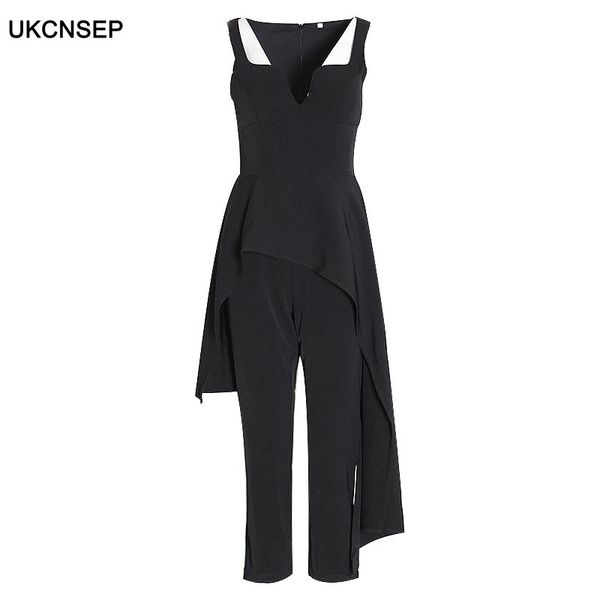ukcnsep 2020 new jumpsuit women patchwork ruffle strapless tank sleeveless high waist irregular jumpsuits, Black;white
ukcnsep 2020 new jumpsuit women patchwork ruffle strapless tank sleeveless high waist irregular jumpsuits, Black;white