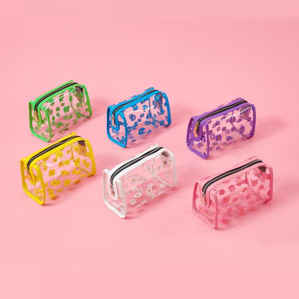 2020 new summer korea style transparent clear pvc daisy print waterproof travel ins cosmetic bag zipper stand up makeup pouches
2020 new summer korea style transparent clear pvc daisy print waterproof travel ins cosmetic bag zipper stand up makeup pouches