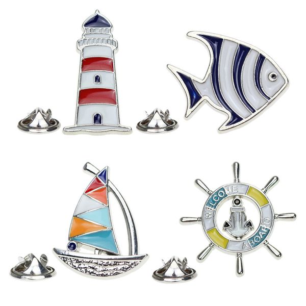 1pc enamel sailing lighthouse rudd steer cartoon brooch navy style cartoon tropical fish metal brooches metal pins, Gray
1pc enamel sailing lighthouse rudd steer cartoon brooch navy style cartoon tropical fish metal brooches metal pins, Gray