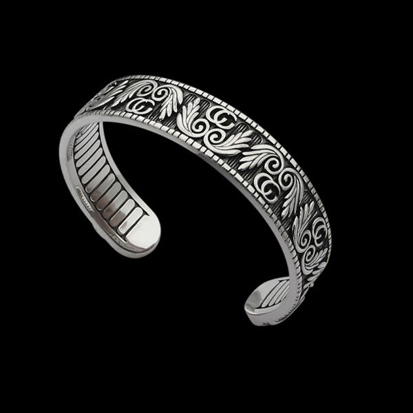 g-letter carved tiger head wide face open bangle couple foreign trade sub gold version carved pattern bangle, Black
g-letter carved tiger head wide face open bangle couple foreign trade sub gold version carved pattern bangle, Black