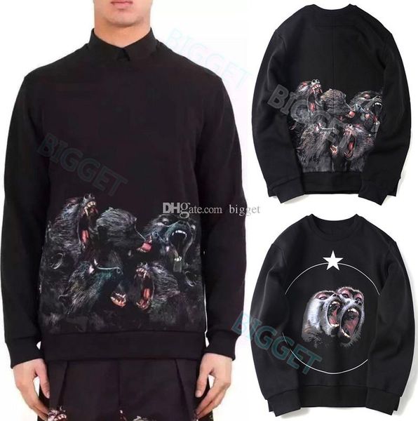 men fleece sweatshirt with printed monkey brothers casual cotton thick hoodie sweat pullover wear for man, Black
men fleece sweatshirt with printed monkey brothers casual cotton thick hoodie sweat pullover wear for man, Black