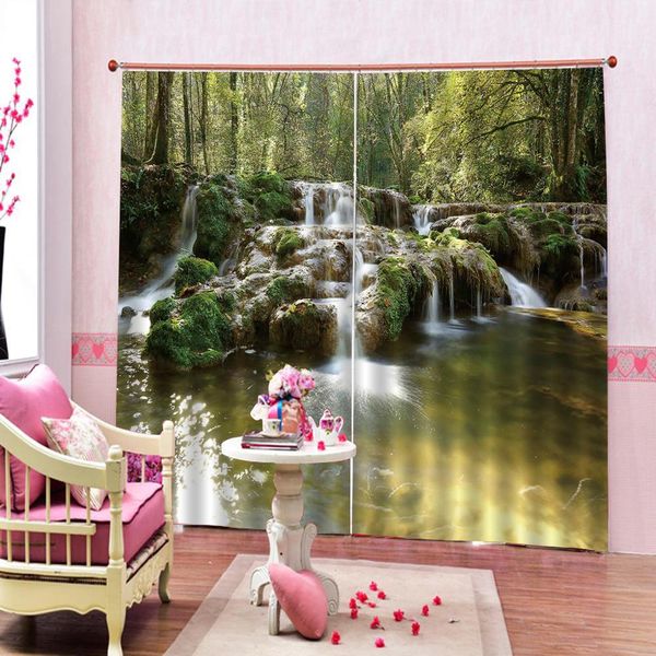 landscape curtain green water green digital printing window curtain for bedroom living room decoration can be customized
landscape curtain green water green digital printing window curtain for bedroom living room decoration can be customized