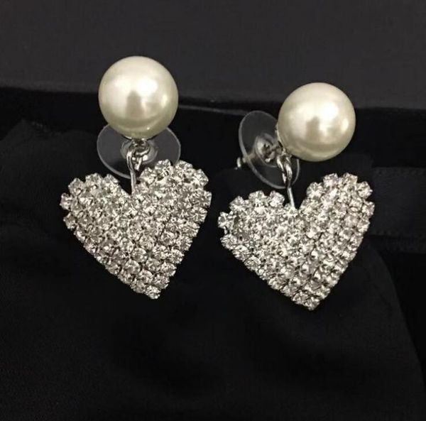 luxury heart designer earrings for women jewelry with shining crystal pearl bling bling cz diamond stud earrings for party wedding, Golden
luxury heart designer earrings for women jewelry with shining crystal pearl bling bling cz diamond stud earrings for party wedding, Golden
