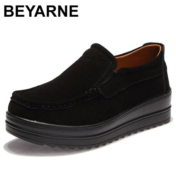 beyarne2019 autumn women flats tennis feminino flat platform sneakers shoes woman leather suede slip on creepers loaferse011, Black
beyarne2019 autumn women flats tennis feminino flat platform sneakers shoes woman leather suede slip on creepers loaferse011, Black