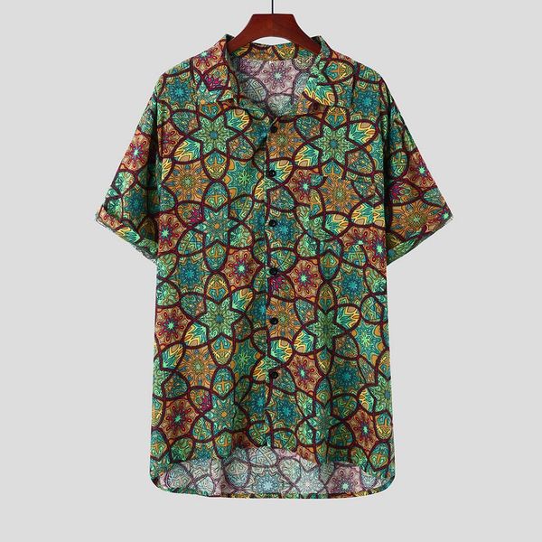 casual men's shirt hawaiian printed short sleeve shirt stand collar colorful stripe loose blouse streetwear camisa masculina, White;black
casual men's shirt hawaiian printed short sleeve shirt stand collar colorful stripe loose blouse streetwear camisa masculina, White;black