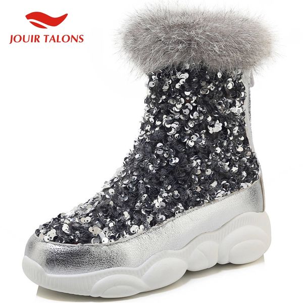 jouir plus size 30-46 ins new fashion bling shoes woman boots female slip on add fur warm winter boots women, Black
jouir plus size 30-46 ins new fashion bling shoes woman boots female slip on add fur warm winter boots women, Black