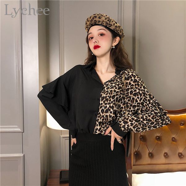 lychee harajuku leopard patchwork female blouse turn down collar long sleeve summer loose women blouse shirts, White
lychee harajuku leopard patchwork female blouse turn down collar long sleeve summer loose women blouse shirts, White