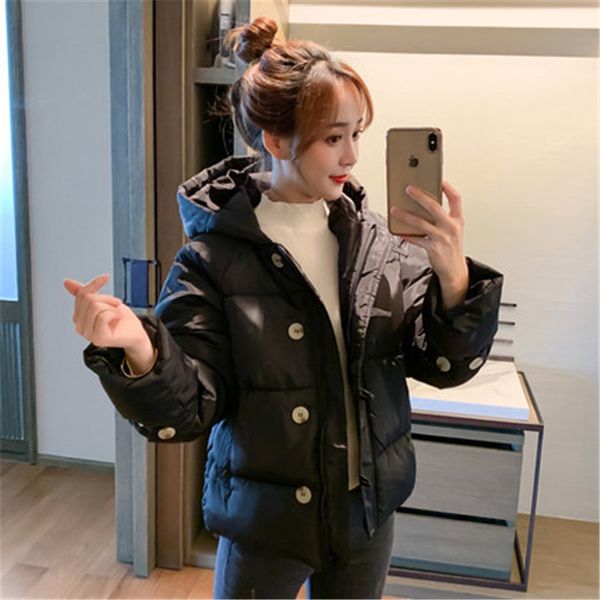 2019 nueva chaqueta ligera para mujer sección corta delgada adelgazante con capucha abajo ropa de invierno para mujer, Black
2019 nueva chaqueta ligera para mujer sección corta delgada adelgazante con capucha abajo ropa de invierno para mujer, Black