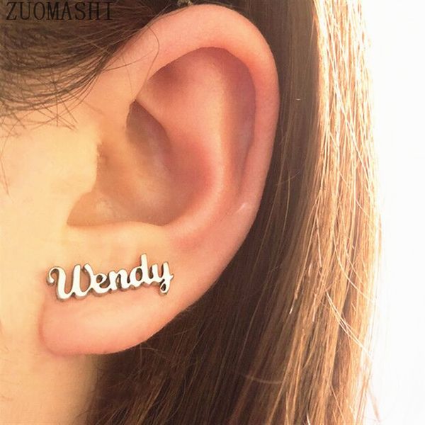 1 pair stainless steel personalized name stud earrings custom name earrings for women girls bridesmaid gift oorbellen brincos, Golden
1 pair stainless steel personalized name stud earrings custom name earrings for women girls bridesmaid gift oorbellen brincos, Golden