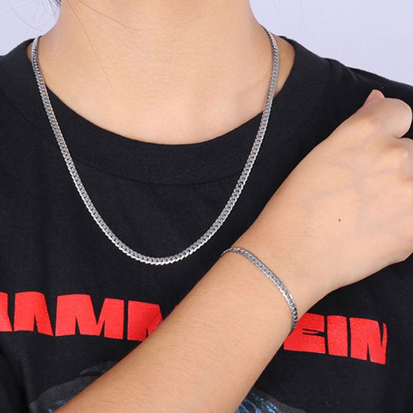 stainless steel men chains necklace hip hop boyfriend gift man gold color chain figaro embossed necklaces male choker jewelry, Silver
stainless steel men chains necklace hip hop boyfriend gift man gold color chain figaro embossed necklaces male choker jewelry, Silver