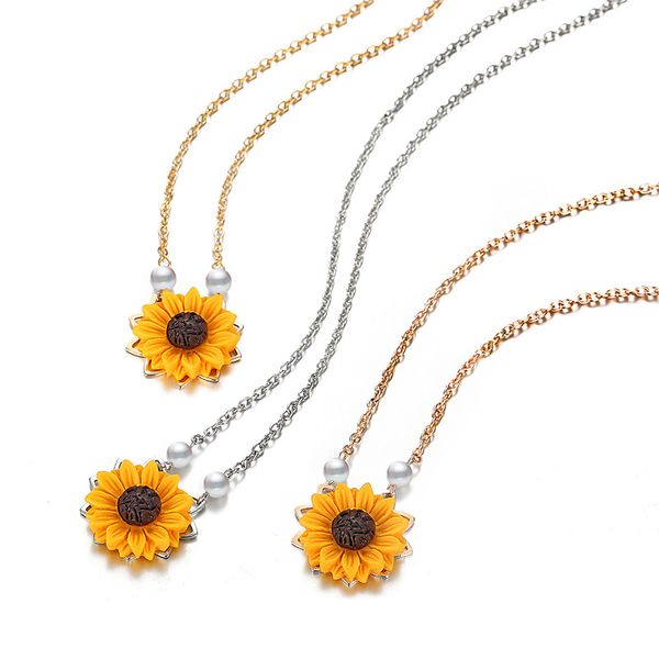 imitation pearl sunflower necklace for women clothes accessories 3 colors sun flower pendant necklaces wedding jewelry, Silver
imitation pearl sunflower necklace for women clothes accessories 3 colors sun flower pendant necklaces wedding jewelry, Silver