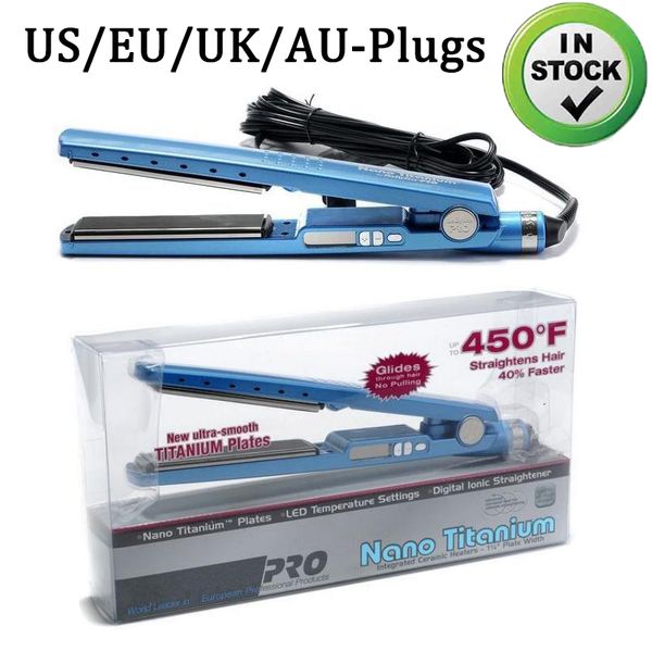in stock pro 450f 1 1/4 plate titanium hair straightener straightening irons flat iron hair curler us/eu/uk/au plugs, Black
in stock pro 450f 1 1/4 plate titanium hair straightener straightening irons flat iron hair curler us/eu/uk/au plugs, Black