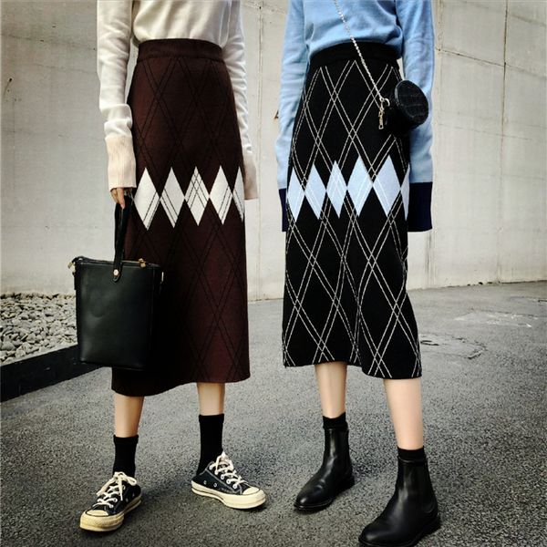 new autumn winter women clothes geometric pattern knitted skirts womens elastic waist warm long skirt women winter skirt sl140, Black
new autumn winter women clothes geometric pattern knitted skirts womens elastic waist warm long skirt women winter skirt sl140, Black