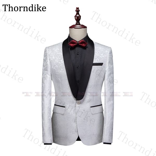 thorndike white jacquard men blazers slim fit formal party prom suit jackets men's wedding wear suit coats groom tuxedos 2020, White;black
thorndike white jacquard men blazers slim fit formal party prom suit jackets men's wedding wear suit coats groom tuxedos 2020, White;black