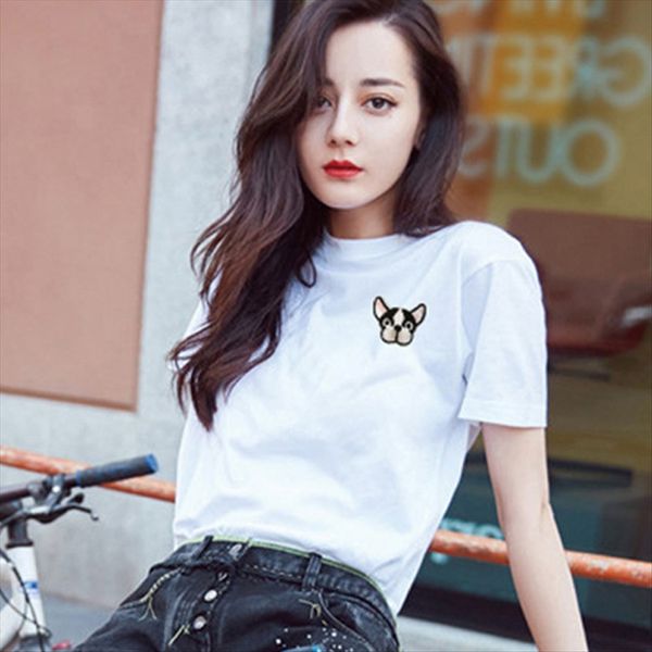 dilireba 2020 loose embroidery short-sleeved t- women's base dilireba 2020 loose embroidery short-sleeved t- cotton shirt women's, White
dilireba 2020 loose embroidery short-sleeved t- women's base dilireba 2020 loose embroidery short-sleeved t- cotton shirt women's, White