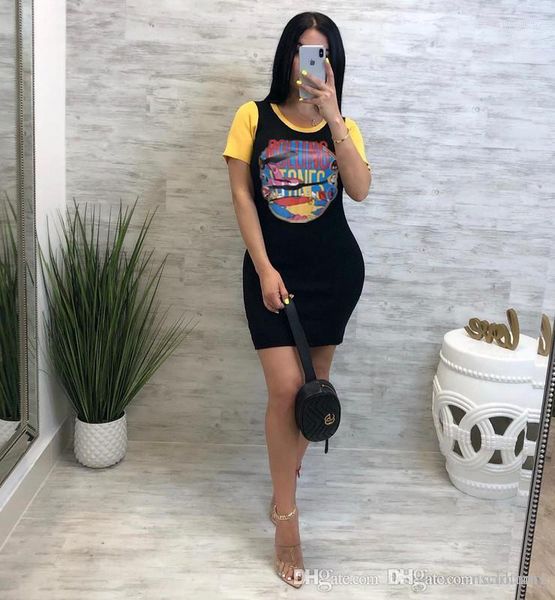 dresses printed crew neck short sleeve clothing women fashion casual clothing womens summer mini, White;black
dresses printed crew neck short sleeve clothing women fashion casual clothing womens summer mini, White;black
