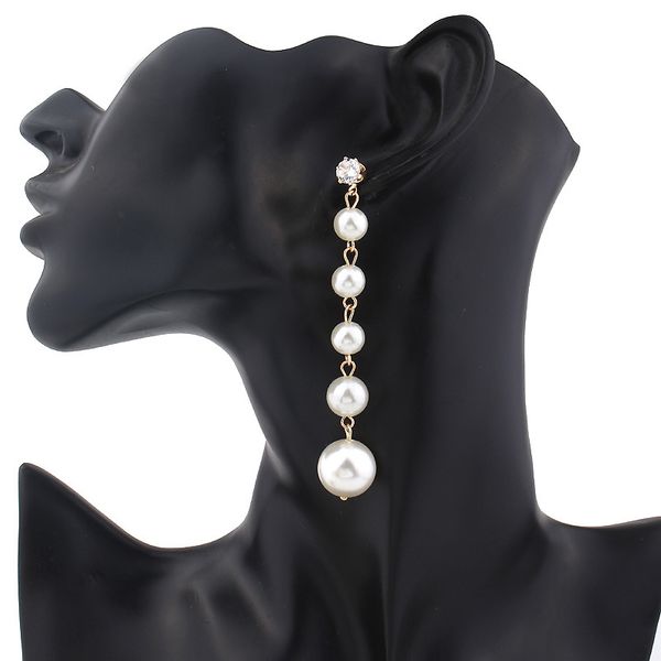 fashion elegant big simulated pearl long earrings imitation pearls string statement earrings for wedding party gift wholesale, Silver
fashion elegant big simulated pearl long earrings imitation pearls string statement earrings for wedding party gift wholesale, Silver