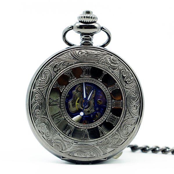 antique skeleton blue roman numerals dial black alloy case mechanical hand wind long fob chain clock men pocket watch pjx1244, Slivery;golden
antique skeleton blue roman numerals dial black alloy case mechanical hand wind long fob chain clock men pocket watch pjx1244, Slivery;golden