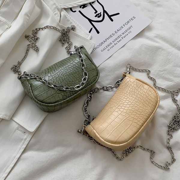 vintage chain totes bags pu leather alligator crossbody fashion women for female women solid simple pure handbags
vintage chain totes bags pu leather alligator crossbody fashion women for female women solid simple pure handbags