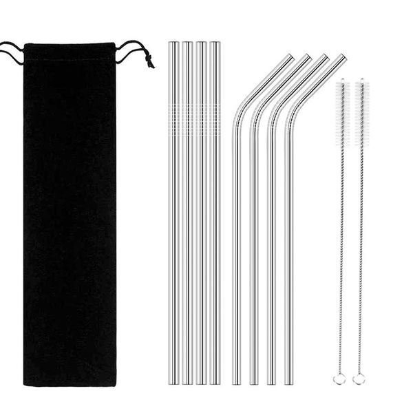 8 pack reusable stainless steel drinking straw anti-slip sturdy bendy straight drinks straw with 2 cleaner brush bar accessories
8 pack reusable stainless steel drinking straw anti-slip sturdy bendy straight drinks straw with 2 cleaner brush bar accessories