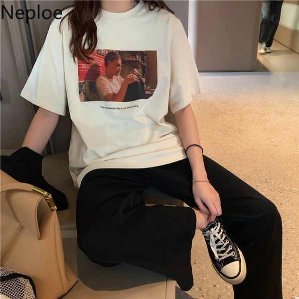 neploe figure print cotton t shirts women korean round collar short sleeve ladies tees 2020 summer loose casual female 49942, White
neploe figure print cotton t shirts women korean round collar short sleeve ladies tees 2020 summer loose casual female 49942, White